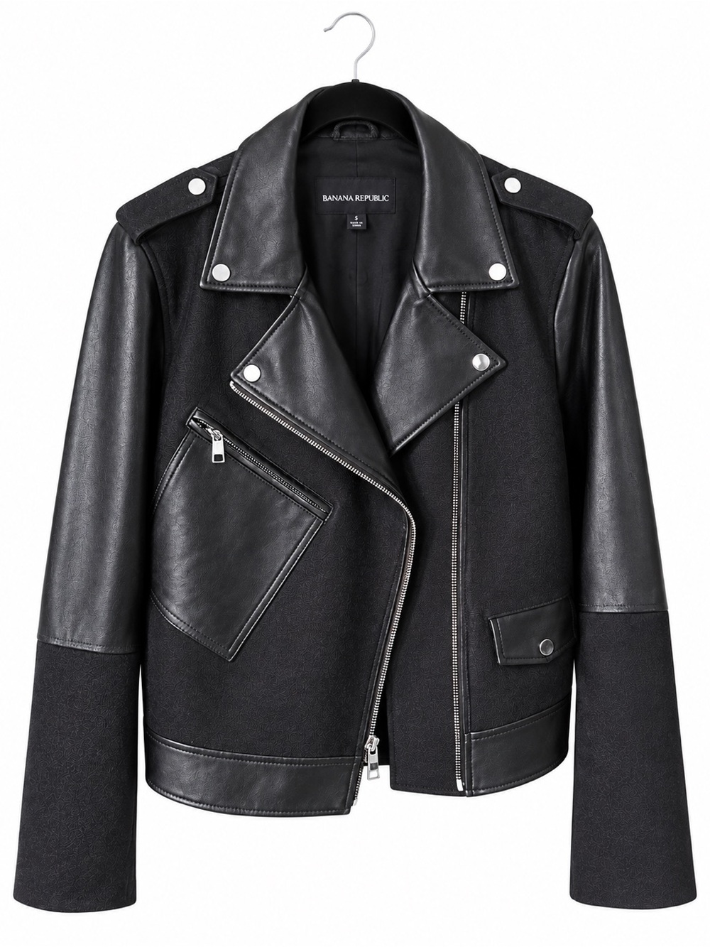 Banana Republic Vegan Leather Jacket-Size L